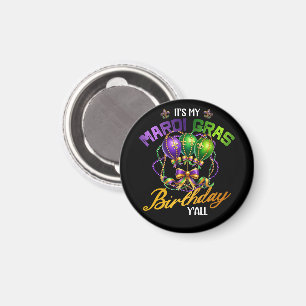 Aimant C'est la fête de l'anniversaire de My Mardi Gras