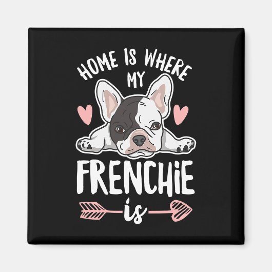 Aimant C'Est Là Que Mon Frenchie Est Cité Pour Un Proprié (Devant)