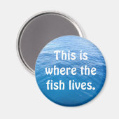 Aimant C'est là que vit le poisson. (Recto/Verso)