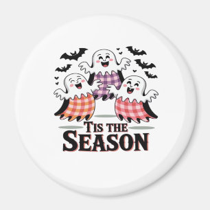 Aimant C'est la saison à carreaux Halloween