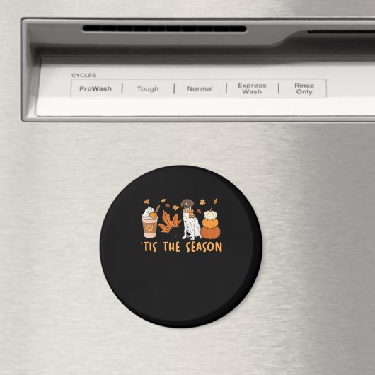 Aimant C'Est La Saison Allemand Raccourci Chien Chute Cit (In Situ (Lave-vaisselle))