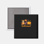 Aimant C'Est La Saison Citrouille Leaf Latte Fall Thanksg (Recto/Verso)
