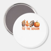 Aimant C'Est La Saison Citrouille Leaf Latte Fall Thanksg (Recto/Verso)