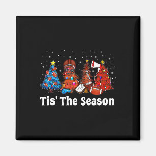 Aimant C'est la saison de football de Noël ornements pour