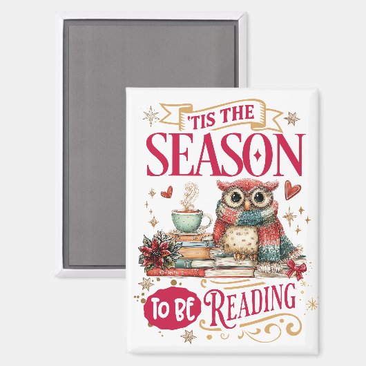 Aimant C'est la saison de la lecture (Recto/Verso)
