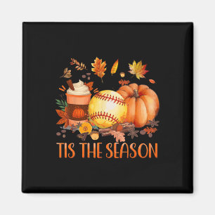 Aimant C'est la saison des t-shirts doux d'automne au lat