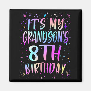 Aimant C'est l'anniversaire de 8 ans de mon petit-fils Co