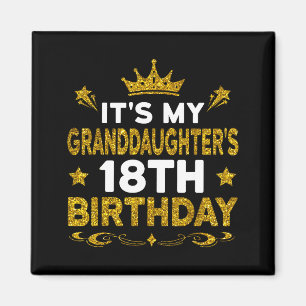 Aimant C'est l'anniversaire des 18 ans de ma petite-fille