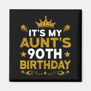 Aimant C'est l'anniversaire des 90 ans de ma tante Joyeux