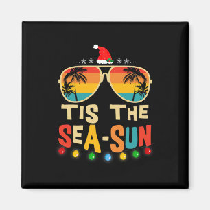 Aimant C'est le soleil de la mer Santa Beach été Noël en