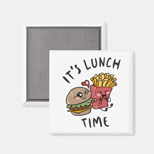 Aimant C'est l'heure du déjeuner (Recto/Verso)