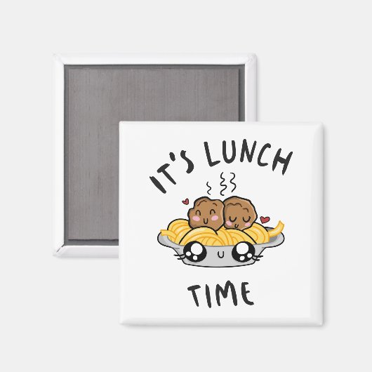 Aimant C'est l'heure du déjeuner (Recto/Verso)