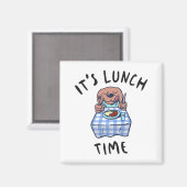 Aimant C'est l'heure du déjeuner (Recto/Verso)