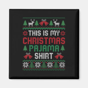 Aimant C'Est Ma Chemise De Fête De Noël Fantastique Noël