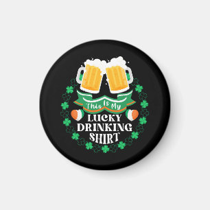 Aimant C'est ma Saint-Patrick de bière chanceuse