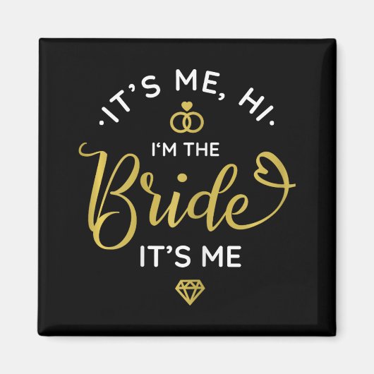 Aimant C'Est Moi Bonjour Je Suis L'Mariée C'Est Moi Maria (Devant)