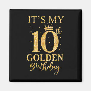 Aimant C'est mon 10e anniversaire d'or 10 ans Anniversair