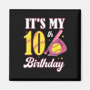 Aimant C'est mon 10ème anniversaire Softll Girl 10 ans Pa