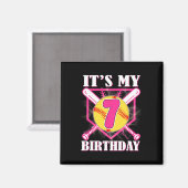 Aimant C'est mon 7e anniversaire 7 ans Anniversaire Softl (Recto/Verso)