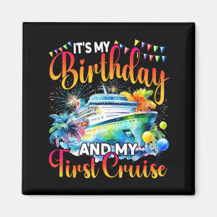 Aimant C'est mon anniversaire et mes premières vacances e