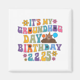 Aimant C'est mon chapeau de fête d'anniversaire de la mar