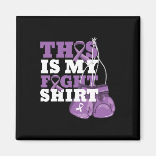 Aimant C'est mon combat Alzheimer Fighter Support fort