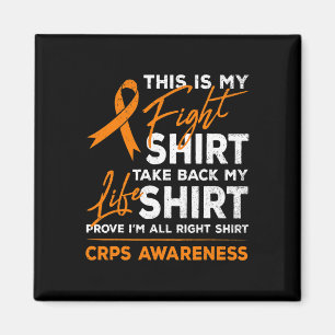 Aimant C'Est Mon Combat Rsd Crps Sensibilisation Orange R