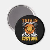 Aimant C'est mon costume de papa chien effrayant (Recto/Verso)
