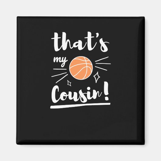 Aimant C'est mon cousin de basket-ball (Devant)