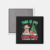 Aimant C'Est Mon Noël Pajama Apoo Amoureux de les chiens (Recto/Verso)