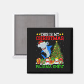 Aimant C'Est Mon Pyjamas De Noël Hammerhead Shark Chri (Recto/Verso)