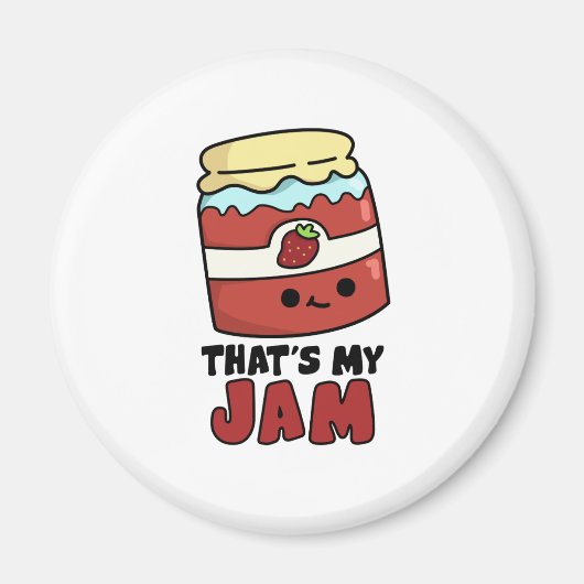 Aimant C'est My Jam Funny Jar of Jam Pun (Devant)