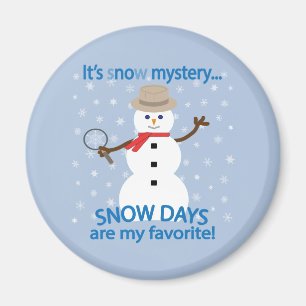 Aimant C'est NOw Mystery Detective Snowman