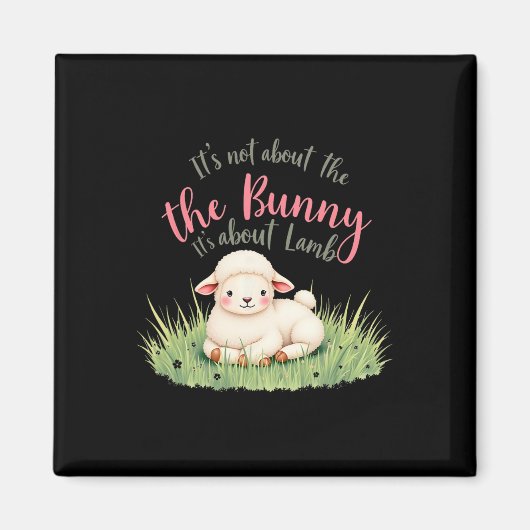 Aimant C'est Pas Concernant Le Lapin C'est Concernant Pâq (Devant)
