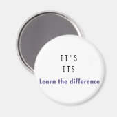 Aimant C'est sa grammaire (Recto/Verso)