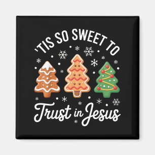 Aimant C'est si doux de croire en Jésus - Noël chrétien