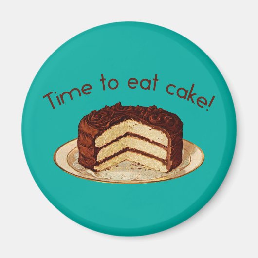Aimant C'est temps de manger du gâteau (Devant)