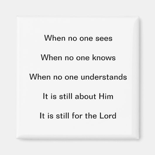 Aimant C'Est Toujours Pour Le Seigneur (Devant)