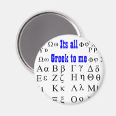 Aimant C'est tout grec pour moi (Recto/Verso)