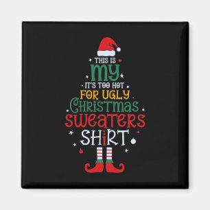 Aimant C'est trop chaud pour Noël moche Noël Drôle Noël H
