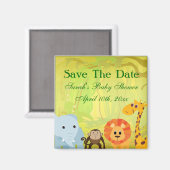 Aimant C'est un Baby shower de jungle (Recto/Verso)