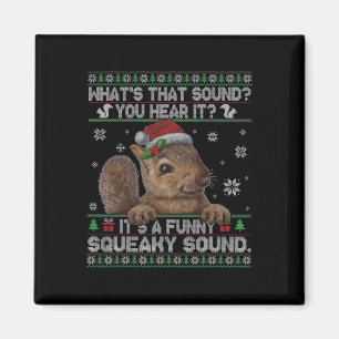 Aimant C'est un Écureuil de Noël amusant