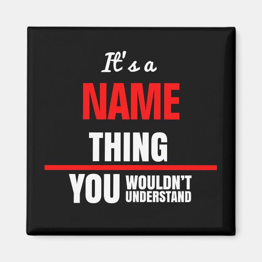 Aimant C'est un nom que vous ne comprendriez pas (Devant)