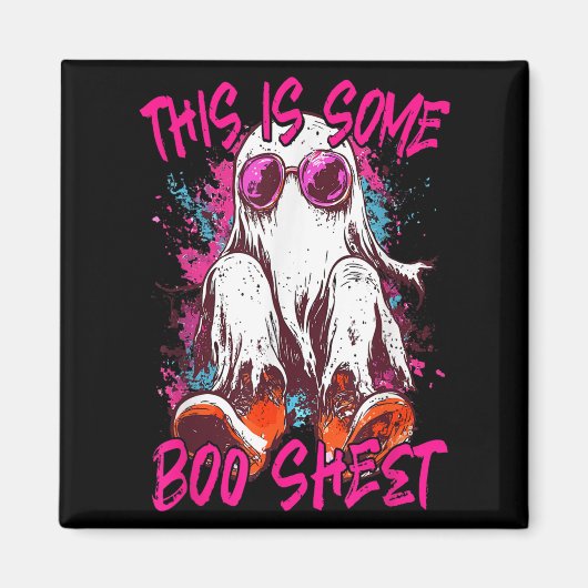 Aimant C'Est Un Peu De Feuille De Boite Ghost Retro Hallo (Devant)