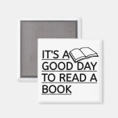 Aimant C'est une bonne journée pour lire un livre (Recto/Verso)