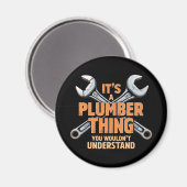 Aimant C'est une chose de plombier que vous ne comprendri (Recto/Verso)