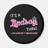 Aimant C'est une chose Lindsay que tu ne comprendrais pas (Devant)