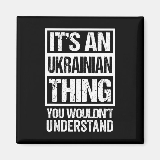 Aimant C'est une chose ukrainienne que vous ne comprendri (Devant)