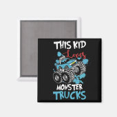 Aimant Cet Enfant Aime Les Camions Monster Tee (Recto/Verso)