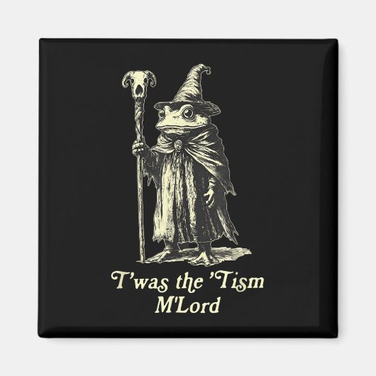 Aimant C'Était Tism Mlord Funny Frog Wizard Meme Autisme (Devant)